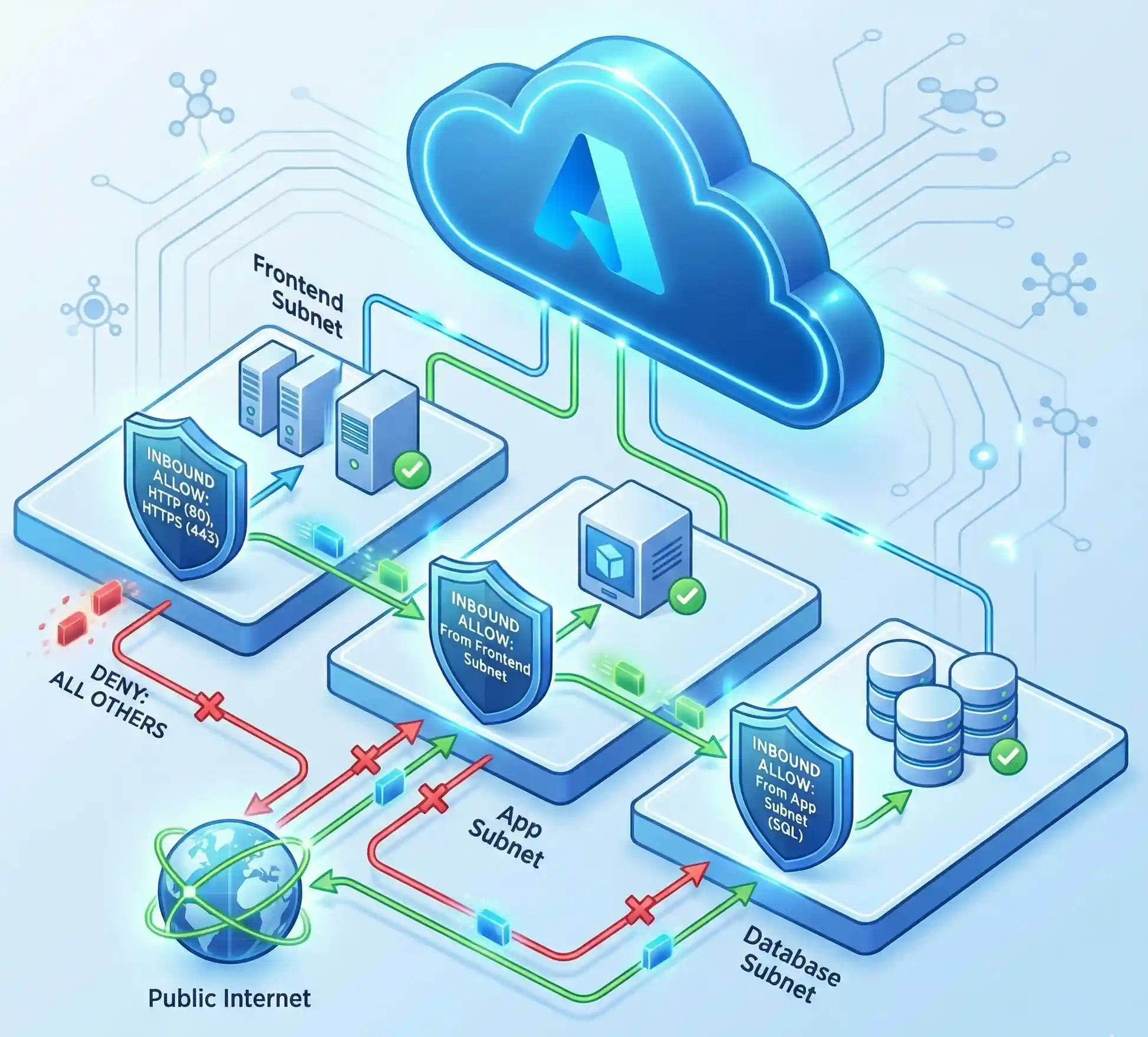 How Azure VNets and NSGs Work Together